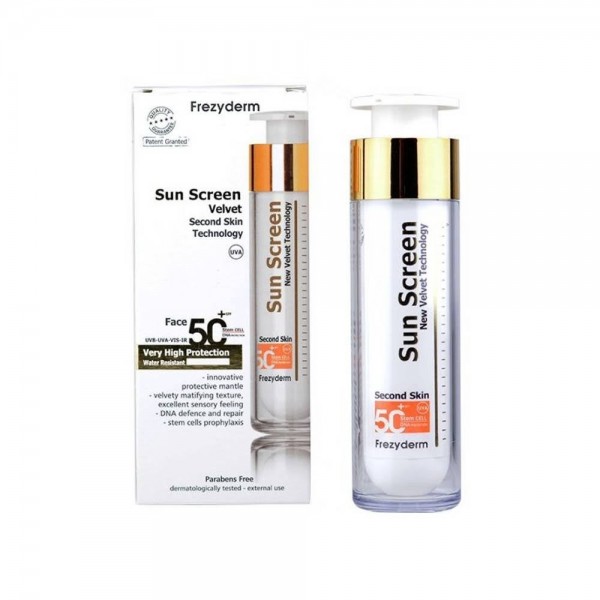 frezyderm sun screen velvet spf50 50 ml