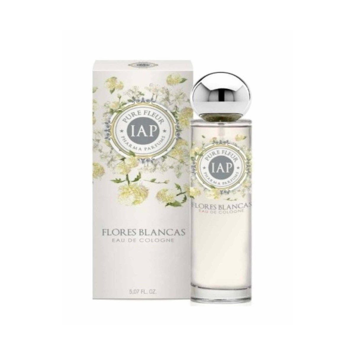 iap pharma agua de colonia pure fleur flores blancas 150ml