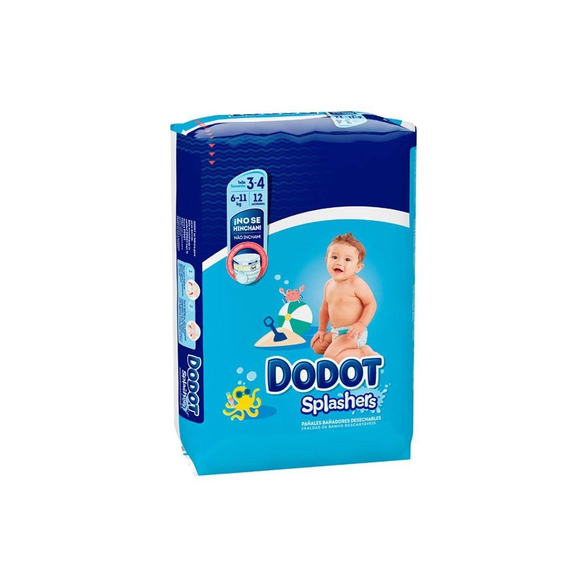 dodot splashers talla 3 4 6 11 kg 12 ud