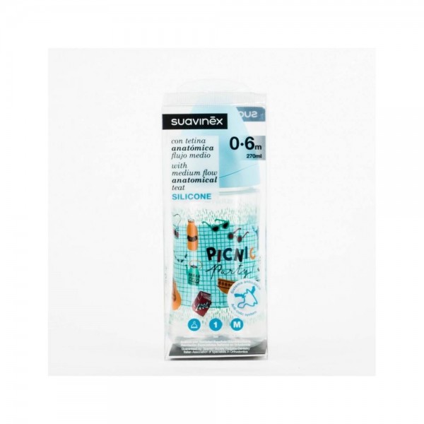 suavinex biberon tetina anatomica silicona 270ml