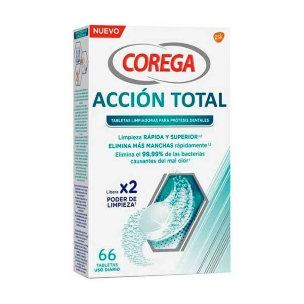 corega pastillas accion total 66 tabletas