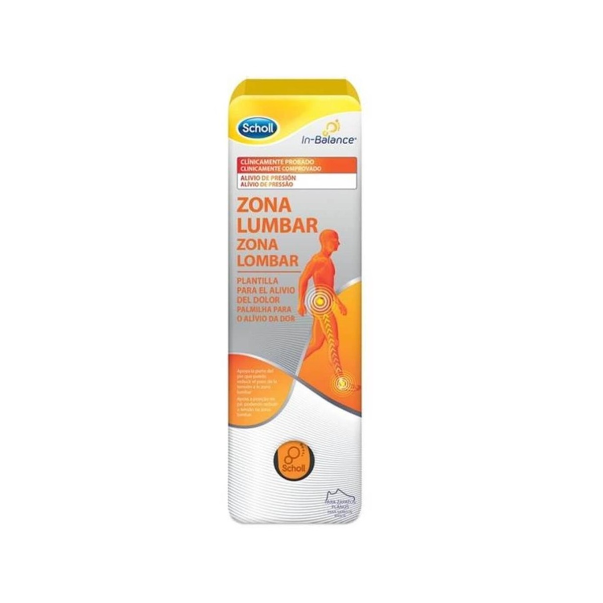 scholl in balance plantillas zona lumbar talla m