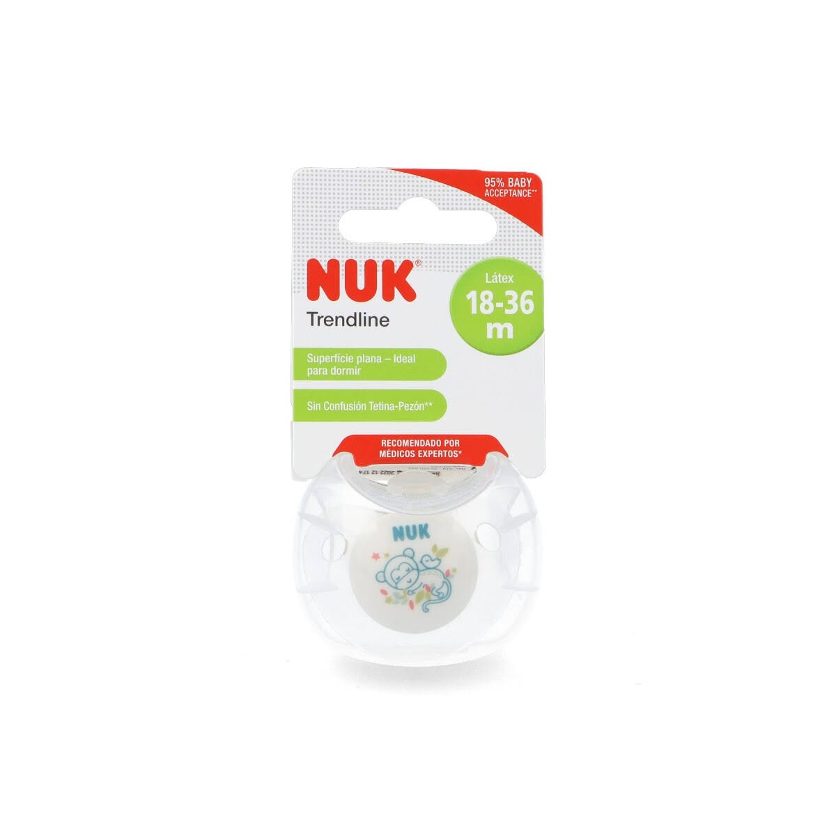 nuk chupete jungle 18 36 latex 1 ud