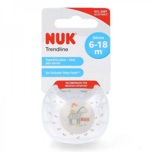 nuk chupete jungle 6 18 silicona 1 ud