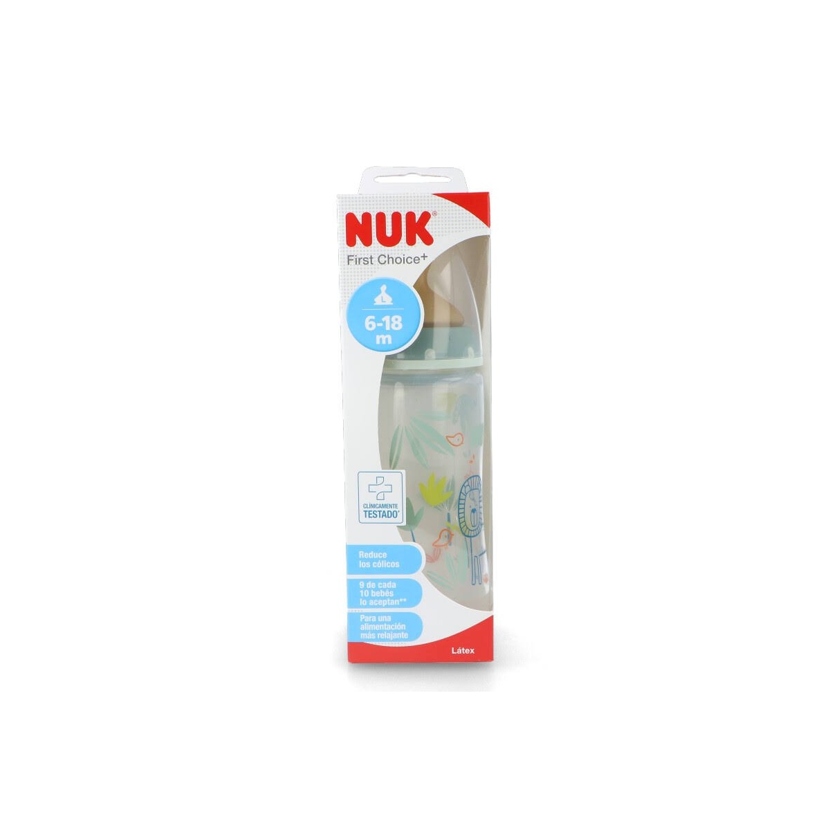nuk biberon latex col 2020 6 18 l 300 ml