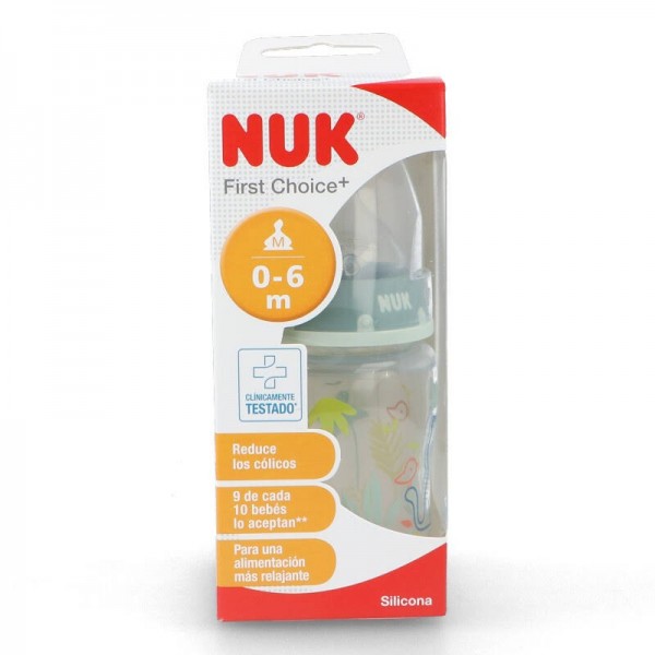 nuk biberon silicona jungle animals 0 6 m 150 ml