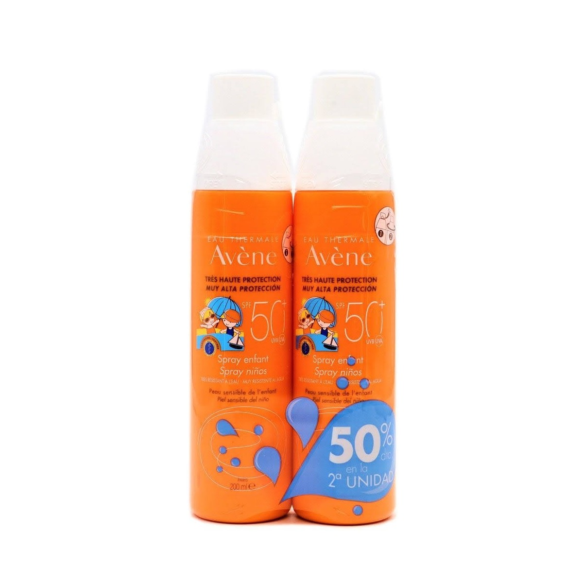 avene solar duplo spray ninos spf 50