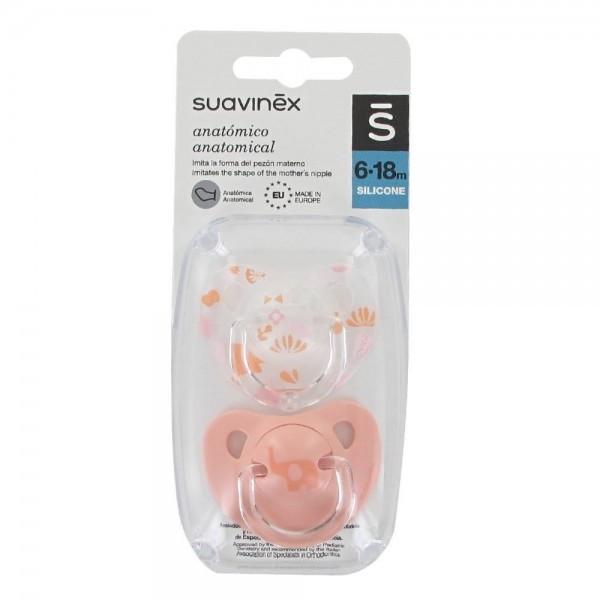 suavinex chupete 6 18 silicona anatomico clasico
