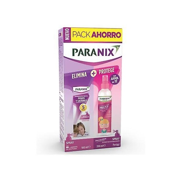 paranix pack spray 100 ml spray arbol de te 250 ml