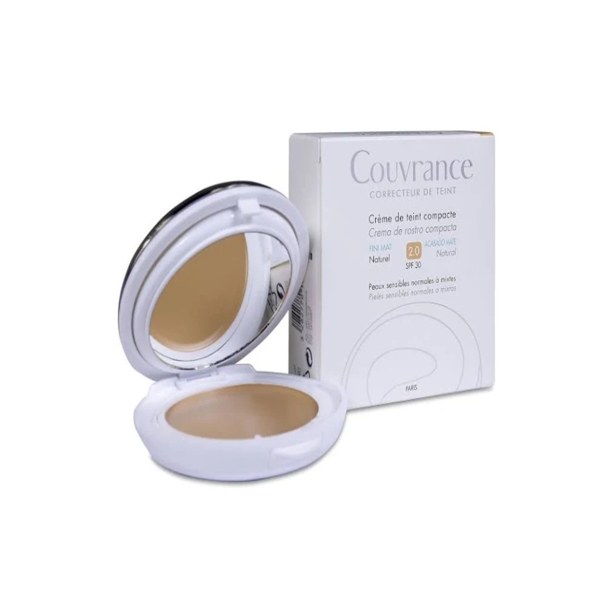 avene couvrance crema compacta oil free natural