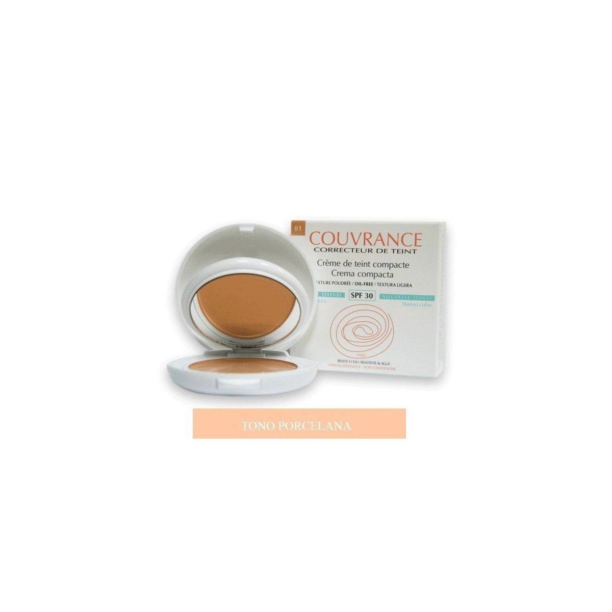 couvrance crema compacta mate porcelana avene