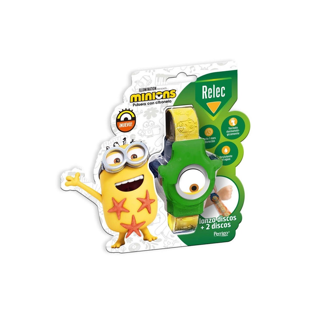 relec pulsera antimosquitos minions verde