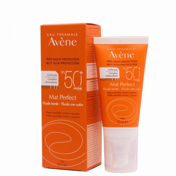avene mat perfect con color fluido spf50 50 ml