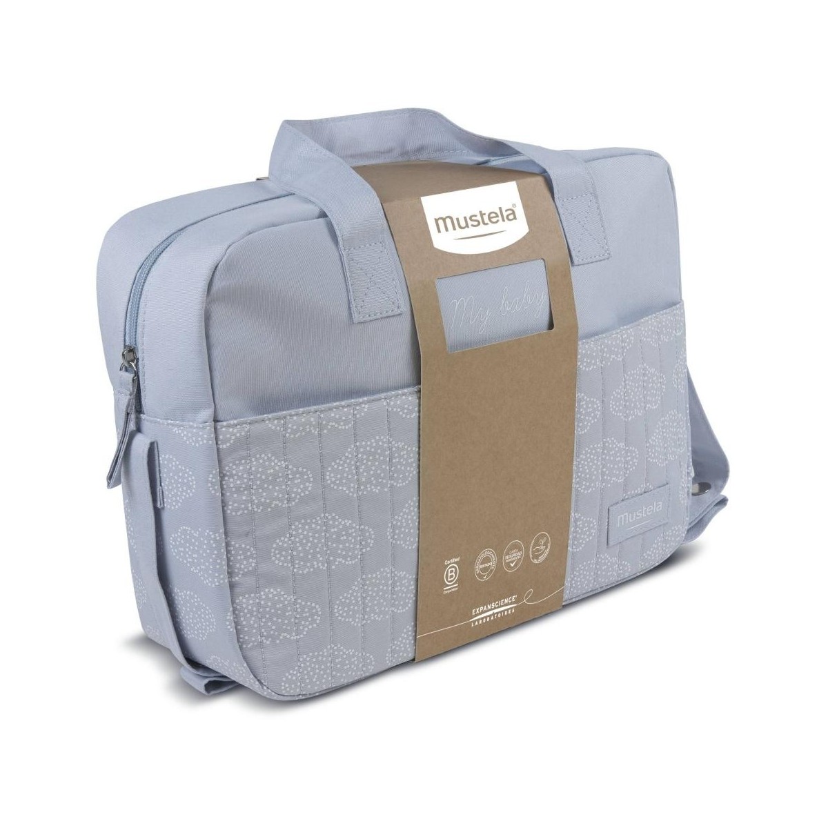 mustela bolsa paseo gris