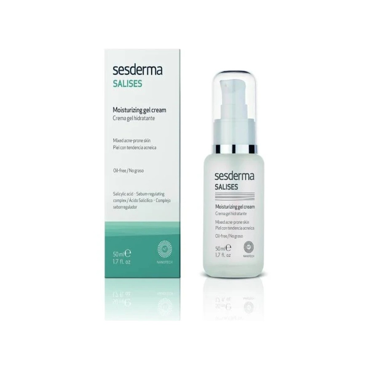 salises crema gel hidratante 50 ml sesderma