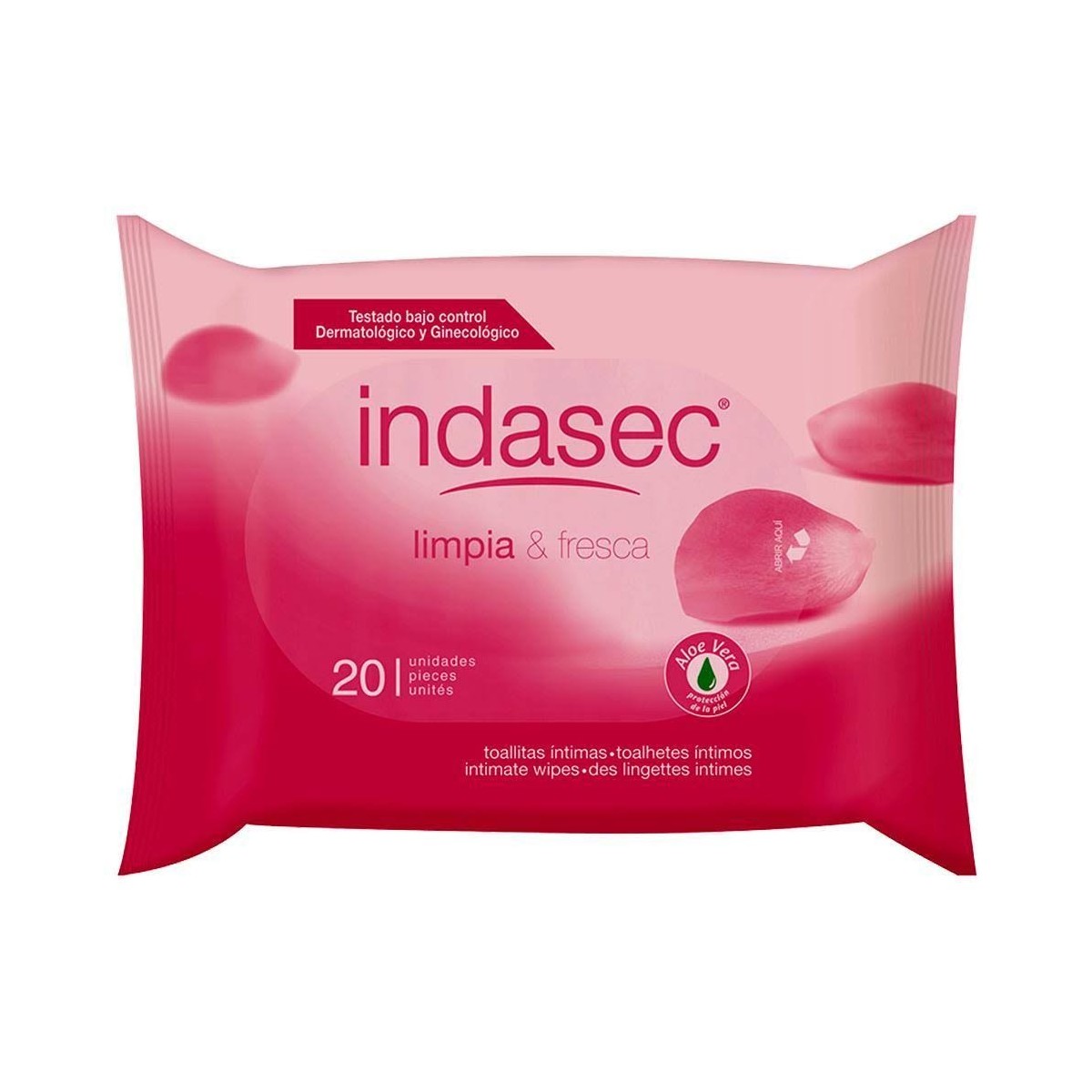 indasec higiene intima 20 toallitas