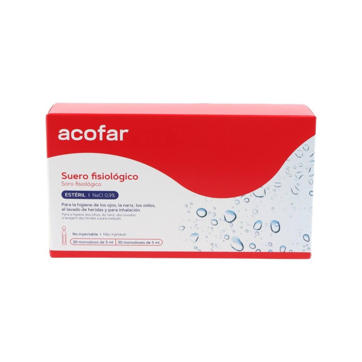 acofar suero fisiologico 30uds monodosis 5ml
