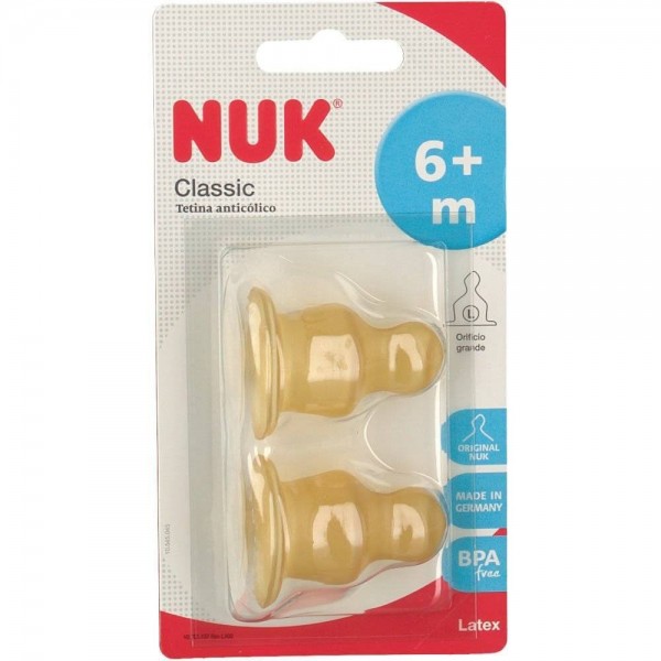 nuk tetina alimento 2 u