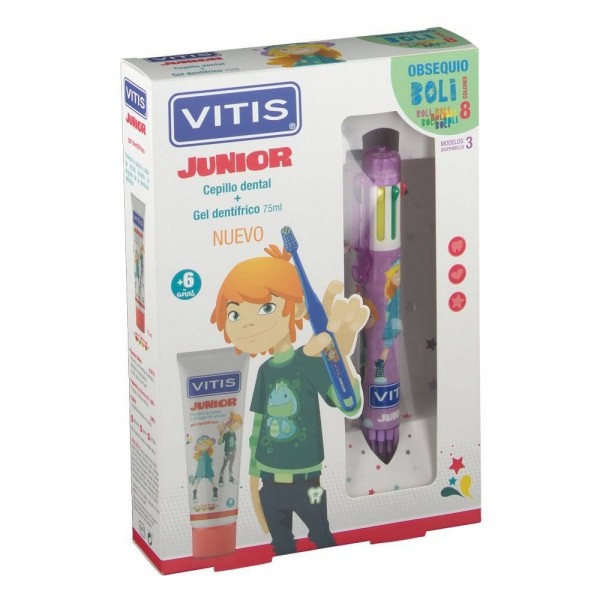 vitis junior pack dental gel 75ml cepillo boli