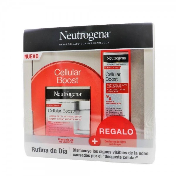 pack neutrogena cellular boost crema de dia contorno de ojos