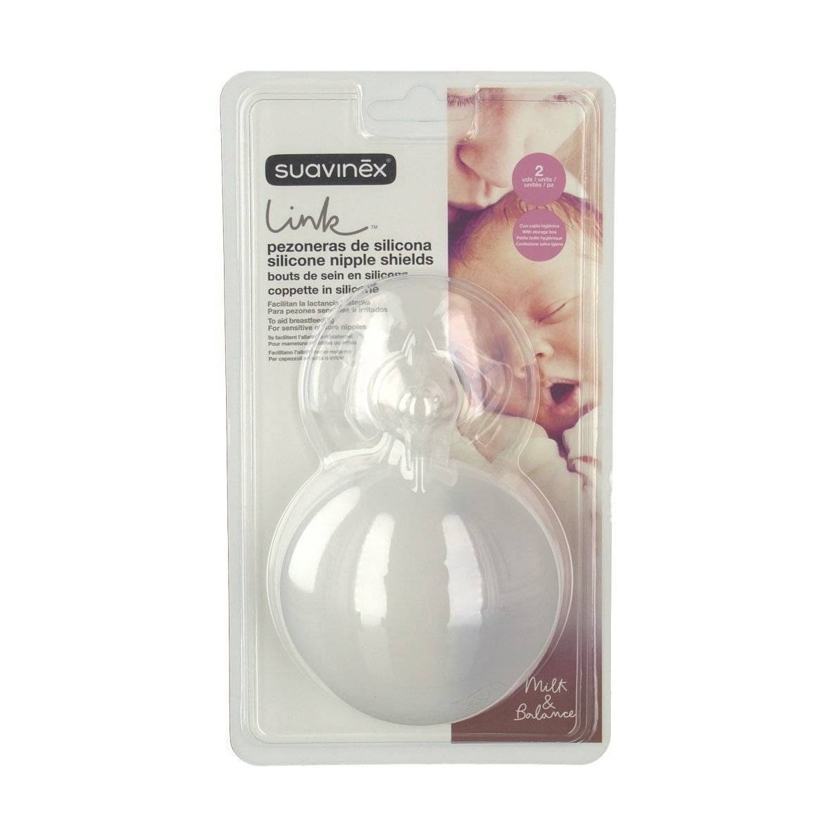 suavinex pezonera silicona 2 u