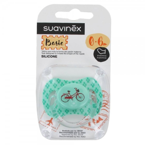 suavinex wanderlust chupete tetina silicona anatomica 0 6 meses