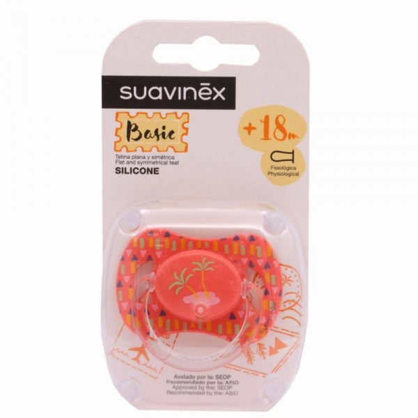 suavinex basic chupete tetina fisiologica silicona 18 meses