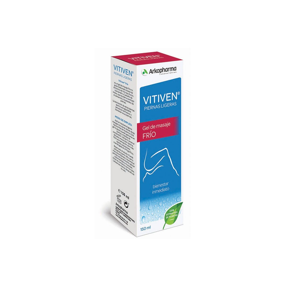 arkopharma vitiven piernas ligeras gel de masaje frio 150 ml