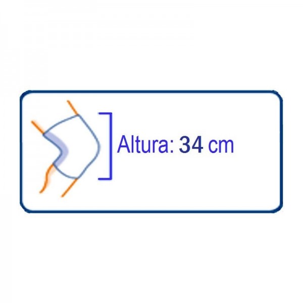 rodillera de neopreno ligamentos cruzados talla 5 41 44 cm