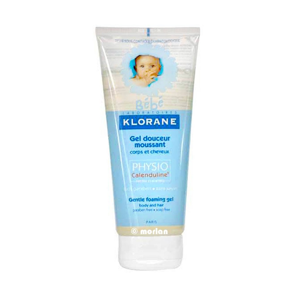 klorane bebe gel suave cuerpo cabello 200 ml