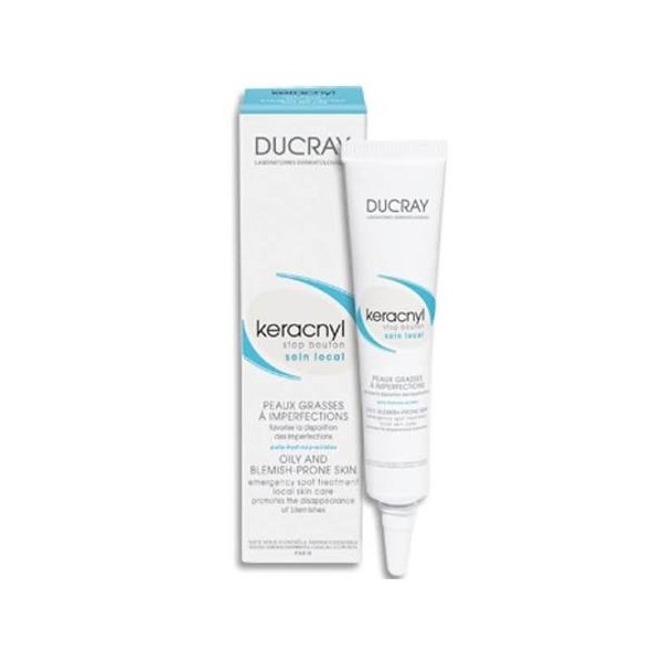 ducray keracnyl stop espinillas cuidado local tubo canula 10ml