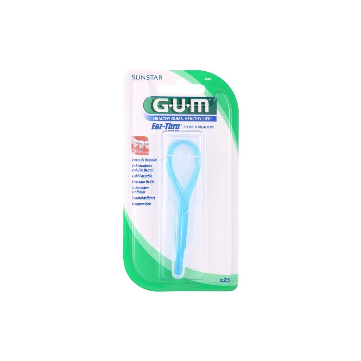 gum 840 enhebrador seda dental