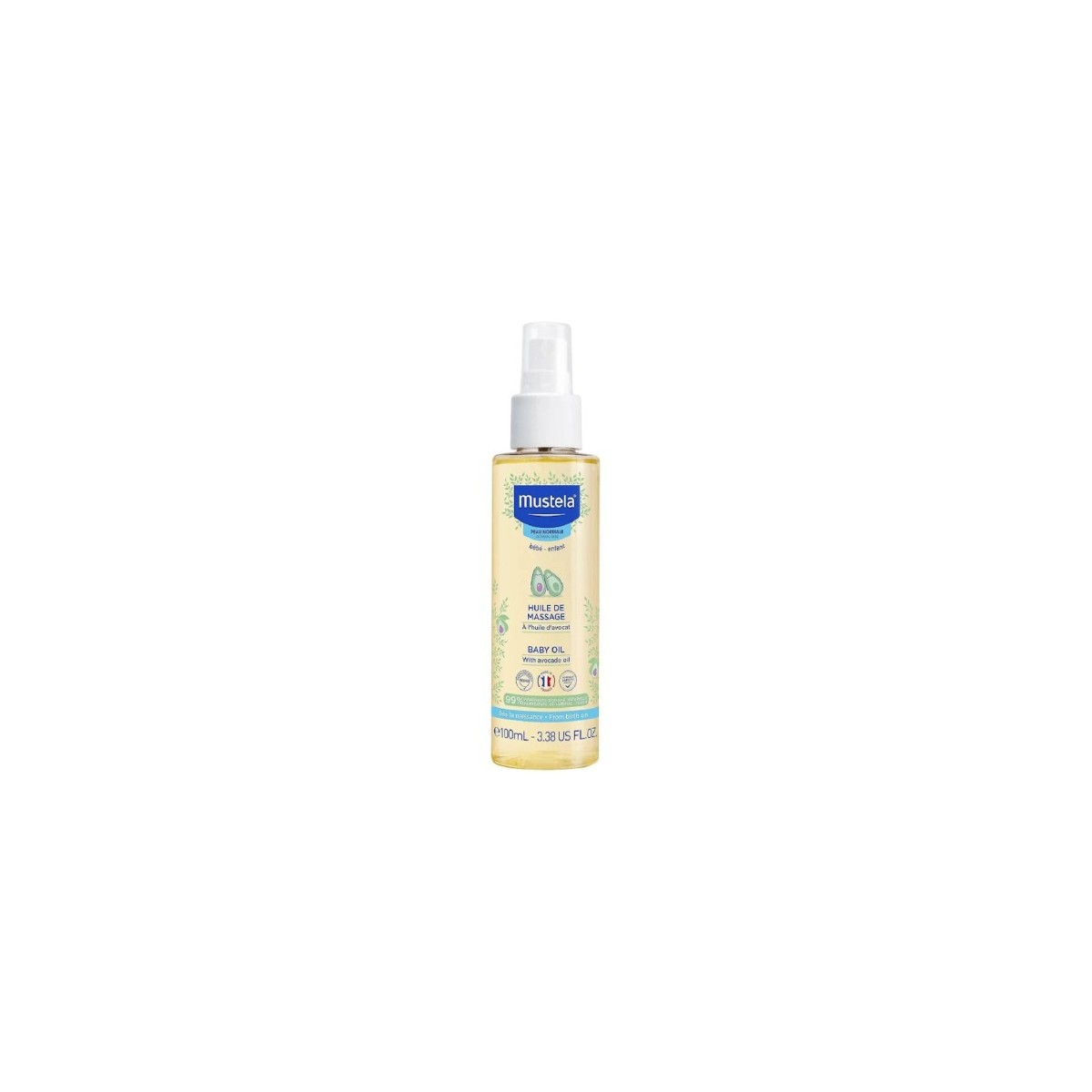 mustela aceite de masaje 100 ml