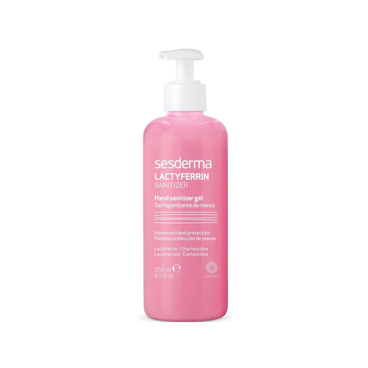 sesderma lactyferrin sanitizer gel higienizante de manos 250 ml