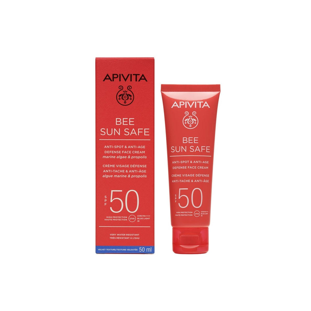 apivita bee sun safe crema antiedad y antimanchas spf50 50ml