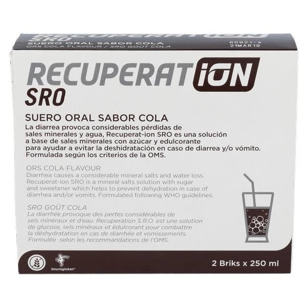recuperat ion suero oral sabor cola 2 x 250 ml