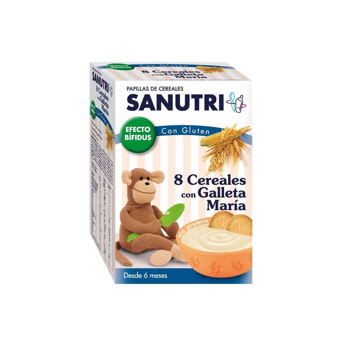 sanutri 8 cereales con galleta maria 600 gr