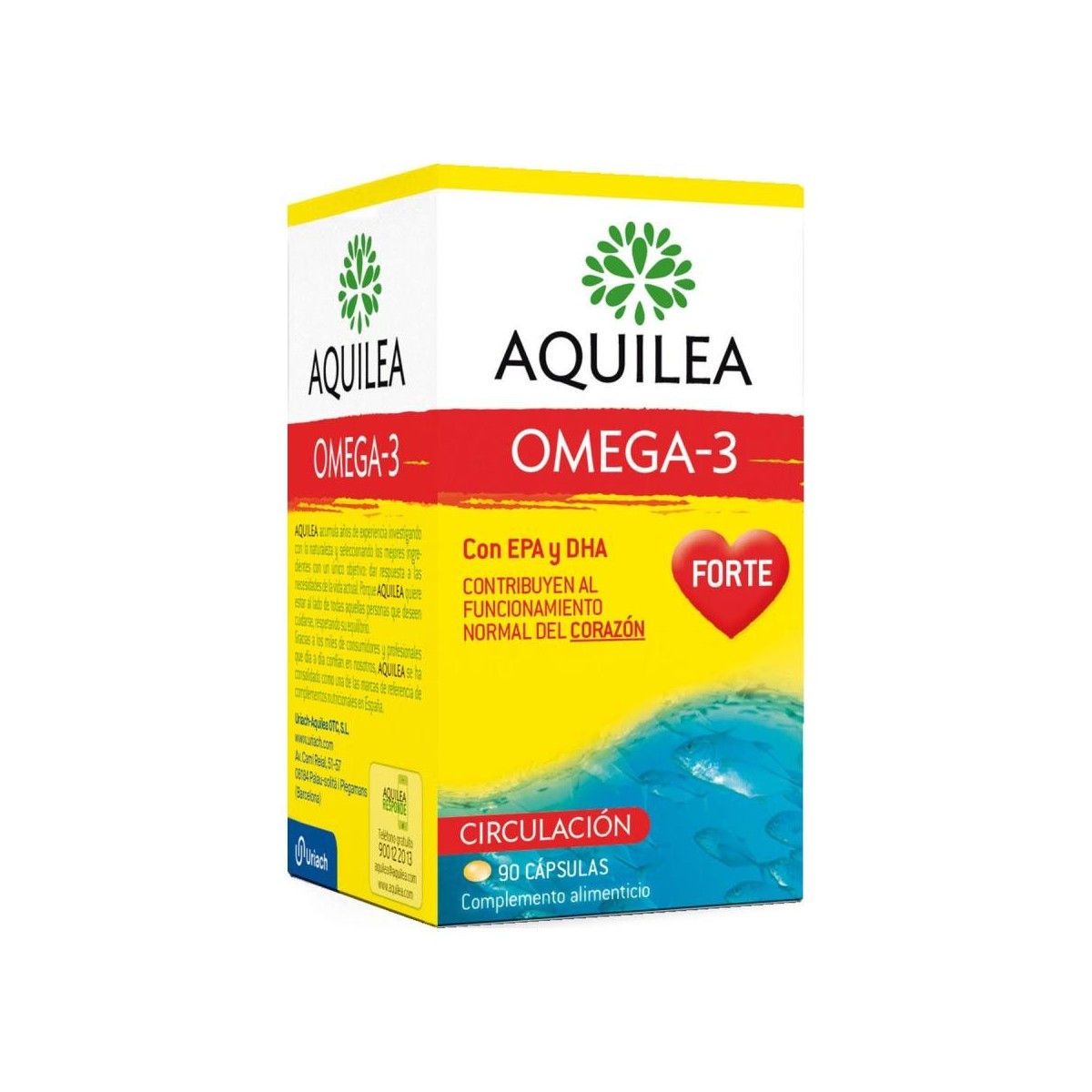 aquilea 90 capsulas omega 3 forte