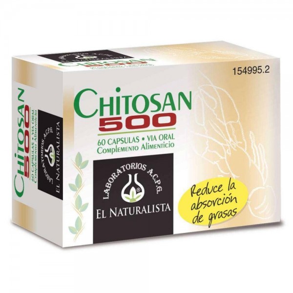 chitosan 500 el naturalista 60 caps