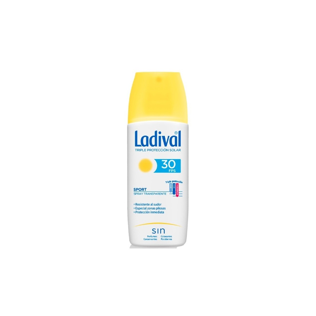 ladival sport spray transparente 150 ml