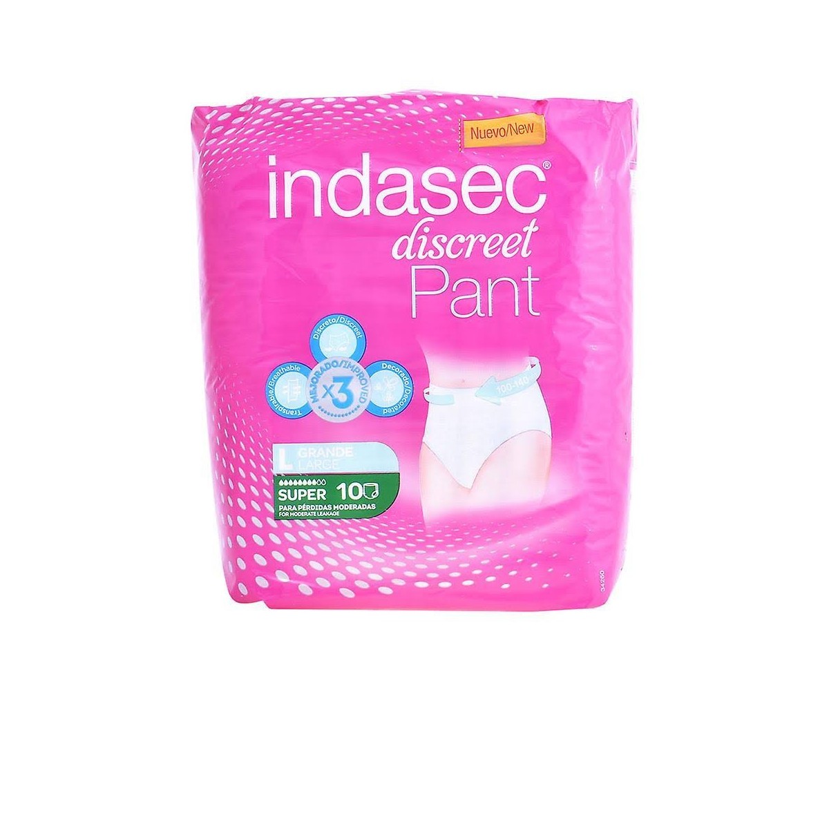 indasec pant super grande 10 u